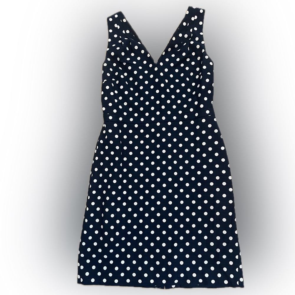 J. Crew Blue Sleeveless V-Neck Sundress